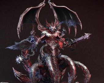 Archdevil-miniatuur: harsfiguur helse overlord | 5 maten