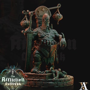 Wererat The Executioner | Resin Miniature | Dungeons and Dragons | 84mm tall | 28mm,32mm Scale | Pathfinder ratfolk | D&D