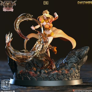 Female Human Druid Circle of Wildfire, Sorcerer | 28mm, 32mm, 54mm, 75mm,100mm Scale Resin Miniature | Dungeons and Dragons | Pathfinder |