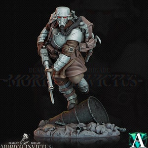 Sci-Fi Miniature Army Veterans |  28mm,32mm Scales | 54mm, 75mm TALL | Resin Mini | Morior Shocktrooper TPG | Archvillain Games