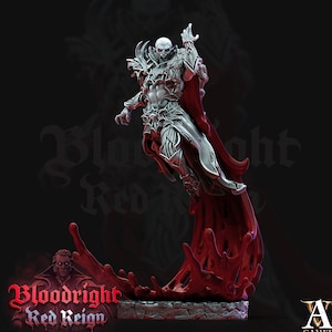 Vampire Count Evil Bloodcloaks | 28mm, 32mm, 75mm Scale | Undead Dungeons and Dragons 5e Miniatures | Pathfinder | Archvillain games