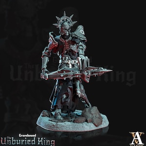 Undead Knight, Death Knight, Crossbow Paladin | 28mm, 32mm, 54mm ,75mm Scale |Dungeons and Dragons Miniatures |Pathfinder| Archvillain games