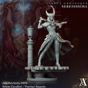 Female Rogue, Assassin, Fighter Gunslinger Gloom Stalker Ranger | 28mm,32mm,54mm,75mm,100mm Scale | Figurine D&D 5e | Flesh of Gods