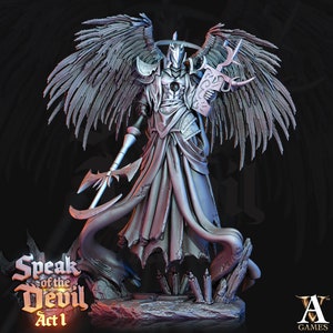 Fallen Angel | 32mm, 75mm Scales | Angel Succubus Miniature | Dungeons and Dragons Miniatures | Pathfinder Miniatures |