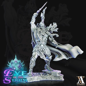 Storm Giant  King | 165mm Tall -100mm Base | 3d printed |  Storm King&#39;s Thunder miniature| Dungeons and Dragons |