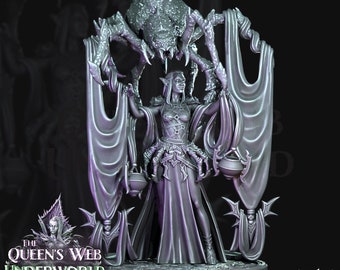 Drow High Priestess of Loth -Dark Elf Female Cleric |5 Sizes /Scales|DnD | Baenere | Sexy