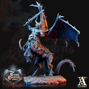 Armanite | Decataurs | Demon Lord | 28mm/32mm scale | 75mm Tall | Out of the Abyss |  Dungeons and Dragons |
