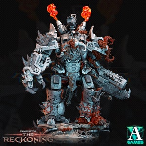 Armari Chaosbred Devastator | 65mm Base & 75mm Base Sizes  | 28/32mm Scale | Sci-Fi Wargames TTPG Resin Miniature | Archvillain Games