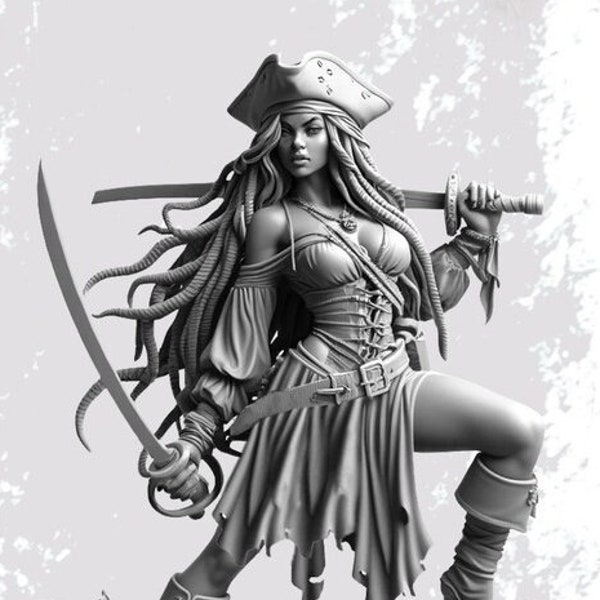 Nude Female Pirate - Etsy