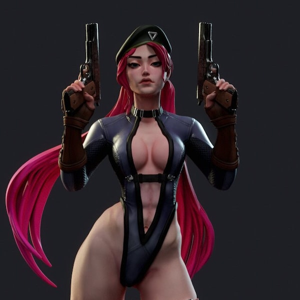 Female Treasure Hunter Miniature | Sci-Fi Pinup Adventurer | UNPAINTED Resin