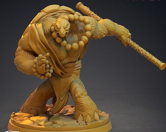 Tortle Monk Miniature |  D&D RPG, Pathfinder