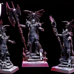 Vampire Lord Strahd, Undead D&D 5e Unpainted Miniature | 28mm, 32mm, 54mm,75mm, 100 Scales | Dungeons and Dragons gift idea| Pathfinder |