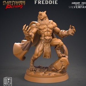 Weerwolfvechter, Wolf Folk, Wolfkind | 28 mm, 32 mm, 75 mm schalen | Harsminiatuur | Kerkers en draken | Figuur voor schilderij | Pathfinder |