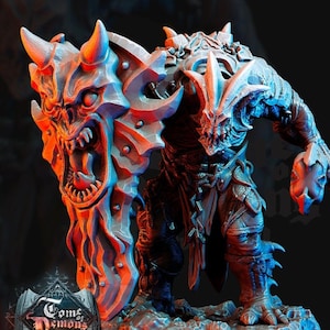 Tanarukk Demon DnD | 70mm | Foot soldier Demon | 32mm scale | Out of the Abyss | Demon | Dungeons and Dragons |