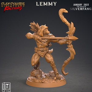 Weerwolfvechter, Wolf Folk, Wolfkind | 28 mm, 32 mm, 75 mm schalen | Harsminiatuur | Kerkers en draken | Figuur voor schilderij | Pathfinder |