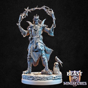 Undead Lich, Arch-Lich Monster Miniature | 28mm,32mm,54mm,75mm,100mm Scales | Dungeons and Dragons Pathfinder | DnD 5e gift idea, RPG figure