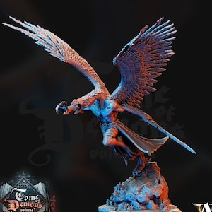 Demon Lord | 180mm |  Wingspan 170mm  | Dungeons and Dragons | Archvillain Games | Miniatures Wargames