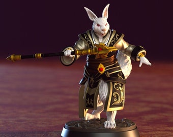 Harengon/rabbitfolk Wizard Miniature- Herengons- Bite the Bullet - D&D ...