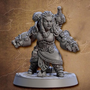 Female Halfling Gnome Artificer PC NPC DnD 5e | Resin Miniature | Dungeons & Dragons | 28mm,32mm.54mm,75mm Scales |Pathfinder |Artisan Guild
