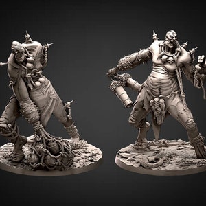 Hill Giant, Oger | 28mm & 32mm Scale | 90mm Tall (32mm scale)| Dungeons and Dragons | Pathfinder Oger | Daybreak Miniatures | Tabletop RPG |