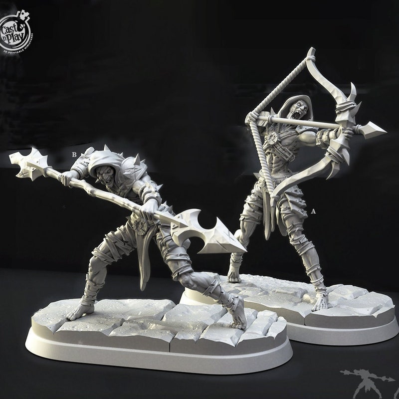 Undead Villagers Miniature Etsy