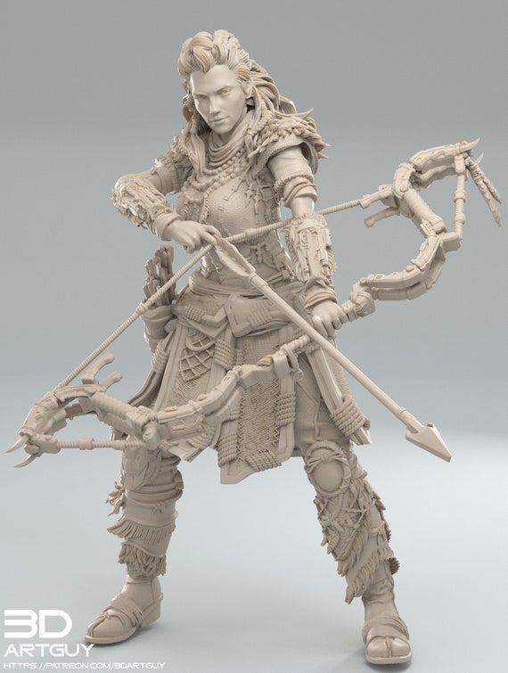 Pinup Female Human Fighter Ranger Archer PC NPC 50mm & 100mm Dungeons and  Dragons Pathfinder 3dartguy - Etsy Denmark