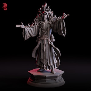 Light Domain Cleric, Sorcerer, Wizard | 28mm, 32mm,54mm,75mm,100mm Scales | Player Character | D&D 5e Pathfinder Figurine | Flesh of Gods