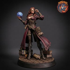 Wizard Miniature STL | Arcelin Diviner with Orb | Digital Download