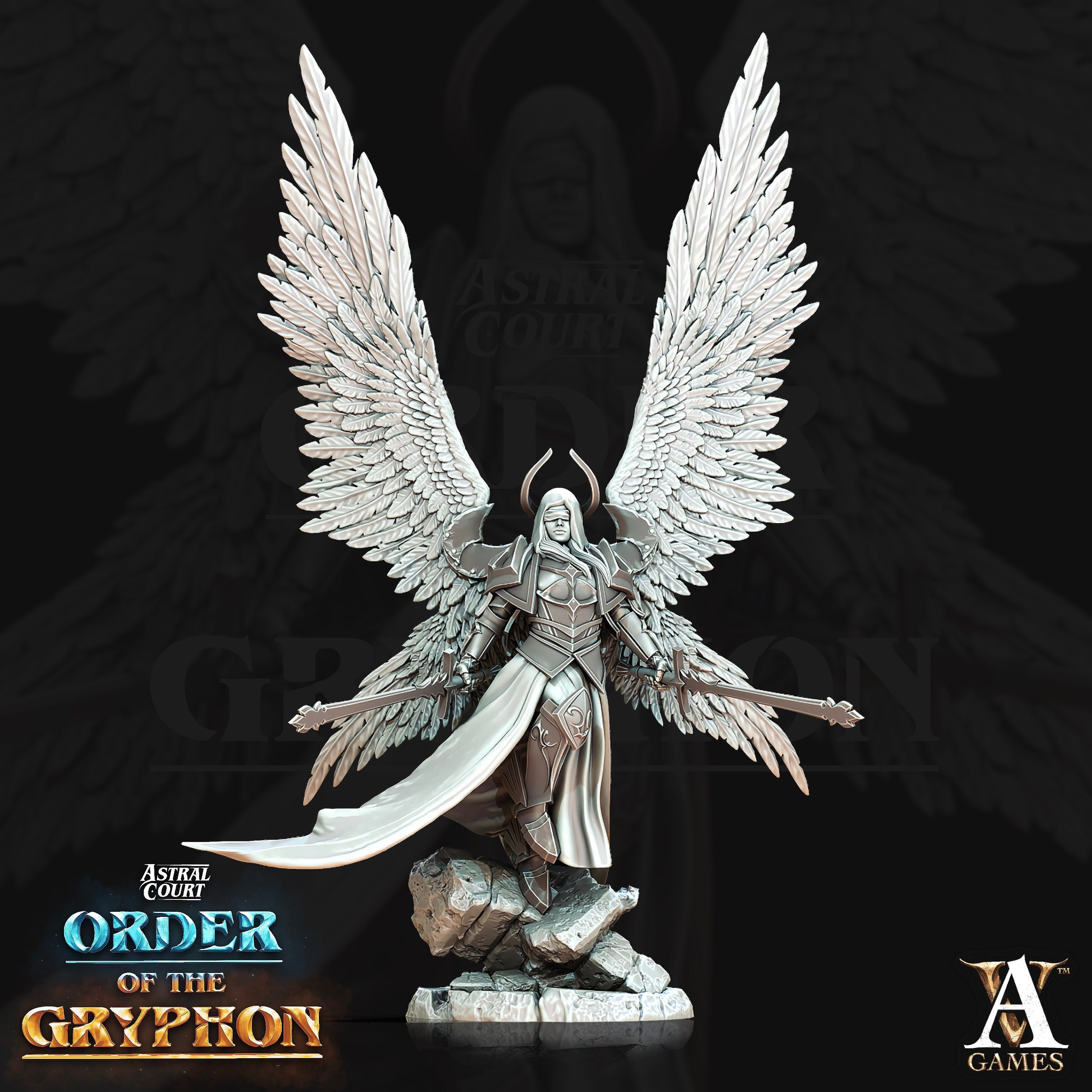 Female Celestial Angel, Solar, Deva | 28mm, 32mm,54mm, 75mm, 100mm Scales | Dungeons and Dragons 5e figure | Pathfinder | Archvillain Games Female Celestial Angel, Solar, Deva | 28mm, 32mm,54mm, 75mm, 100mm Scales | Dungeons and Dragons 5e figure | Pathfinder | Archvillain Games