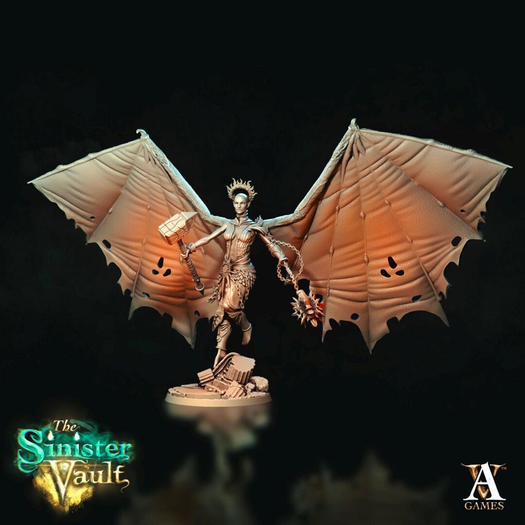 Zariel the Fallen Angel |28mm, 32mm, 54mm, 75mm, 100mm Scale |angel  Succubus Miniature | D& D Miniatures | Pathfinder Miniatures | - Etsy