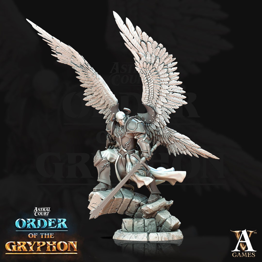 Male Celestial Angel, Solar, Deva 28mm, 32mm, 75mm Scales Dungeons and
