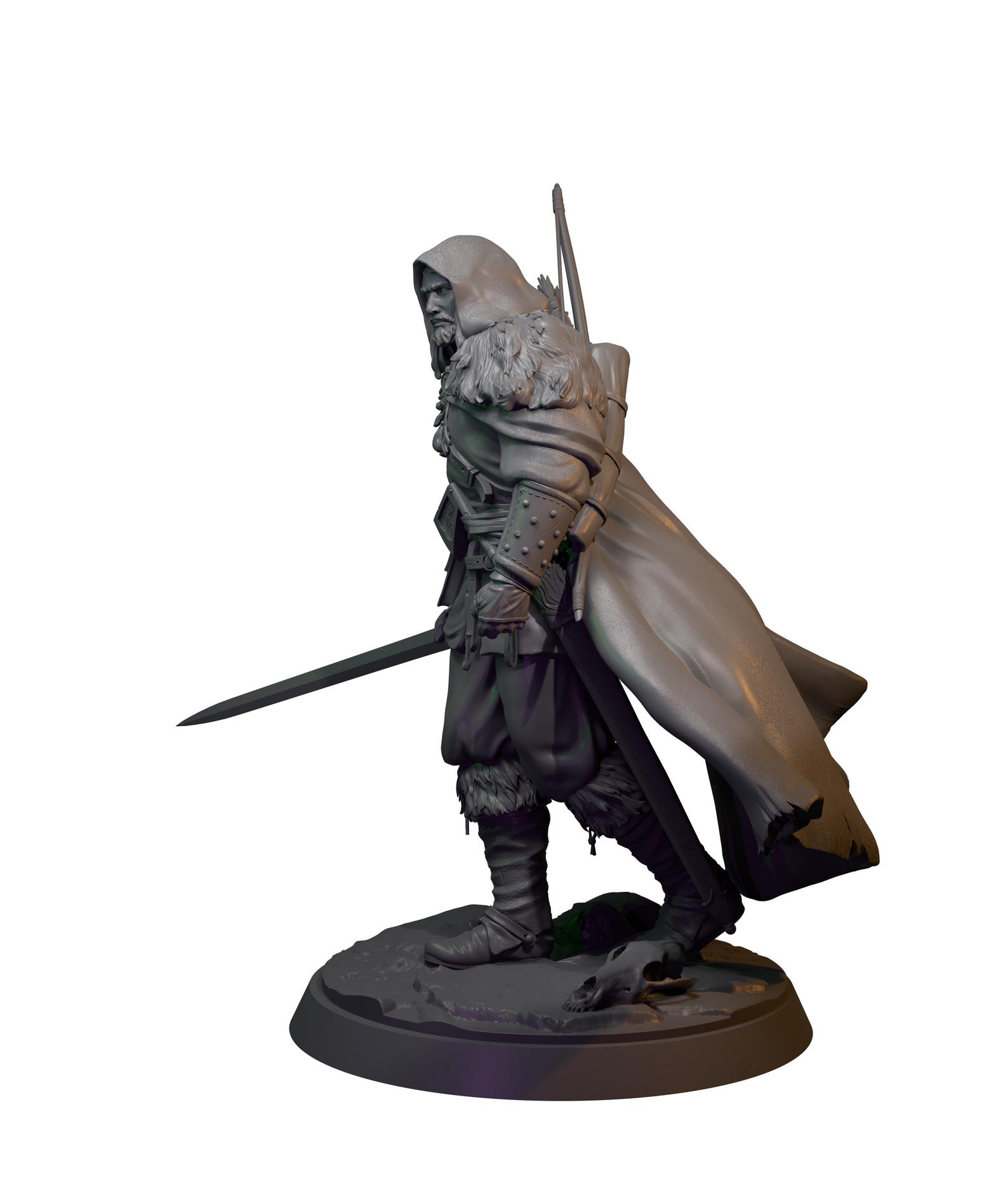 Human Ranger Mini Human Ranger Fighter With Sword, Paintedornot Original Design Unpainted ...