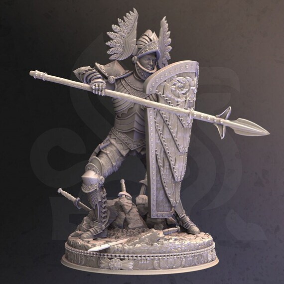 Artisan Guild Solaria Human Fighter Paladin Pinup Knight Miniature - D&D DnD Mini