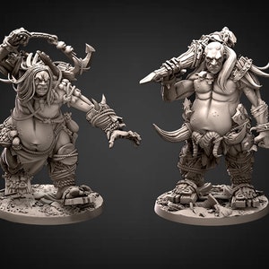 Hill Giant, Oger | 28mm & 32mm Scale | 90mm Tall (32mm scale)| Dungeons and Dragons | Pathfinder Oger | Daybreak Miniatures | Tabletop RPG |