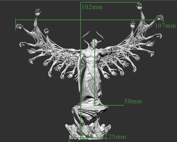 Fallen Angel, Afflicted Celestial | 28mm,32mm,75mm,100mm Scales