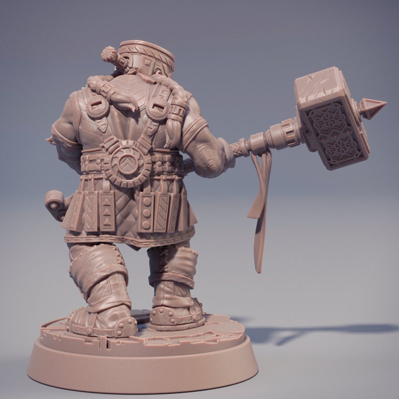 d&d dwarf fighter miniature