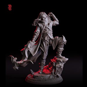 Elven Rogue, Ranger, Fighter Crossbow Expert | 28mm,32mm,54mm,75mm,100mm Scales |Player Character Mini | D&D 5e Pathfinder | Flesh of Gods