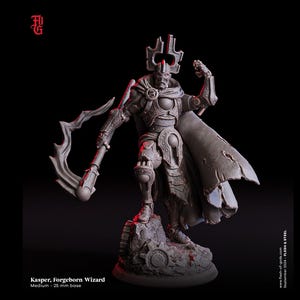 Warforged Wizard, Sorcerer, Warlock | 28mm,32mm,54mm,75mm,100mm Scale Resin Miniature |Dungeons and Dragons D&D 5e Pathfinder |Flesh of Gods