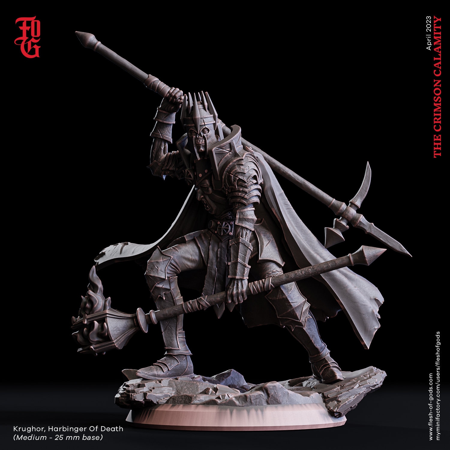 ハーロック　DEATH SHADOW フィギュア Undead Death Knight Shadow Overlord 28mm 32mm 75mm Scale D&D RPG