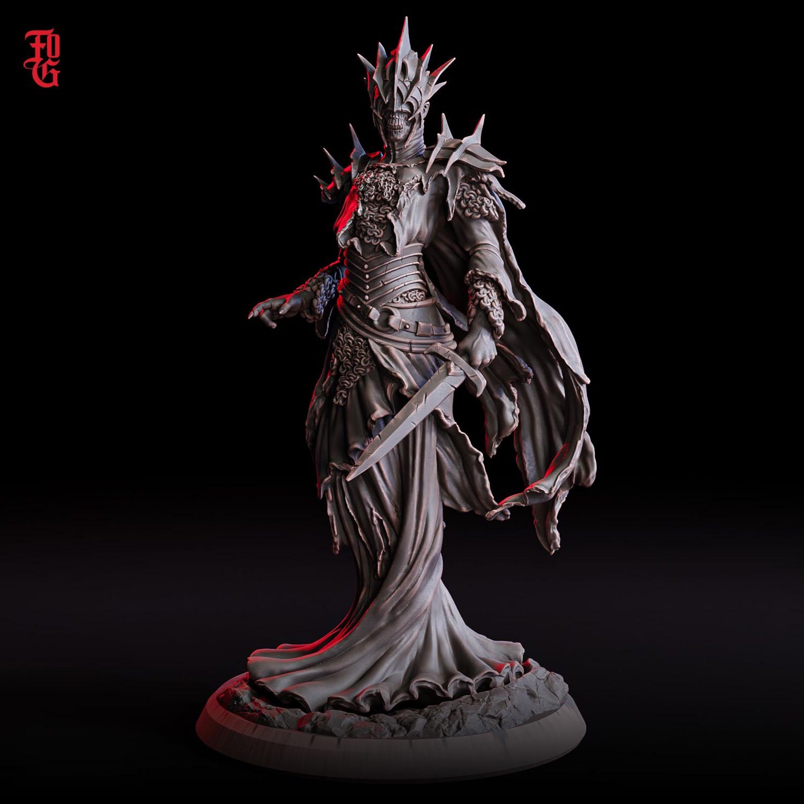 Wraith Undead Demon Fiend Resin 28mm 32mm 54mm 75mm 100mm Scale D&D ...