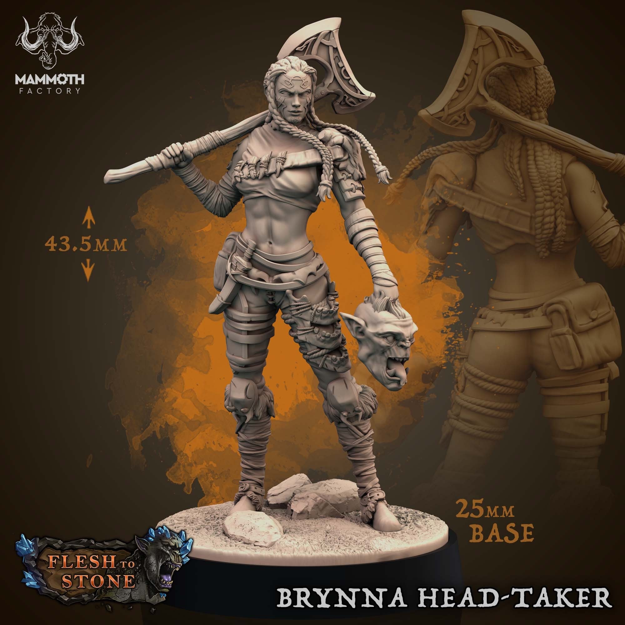 Female Barbarian 32mm - Etsy, image size:2000x2000