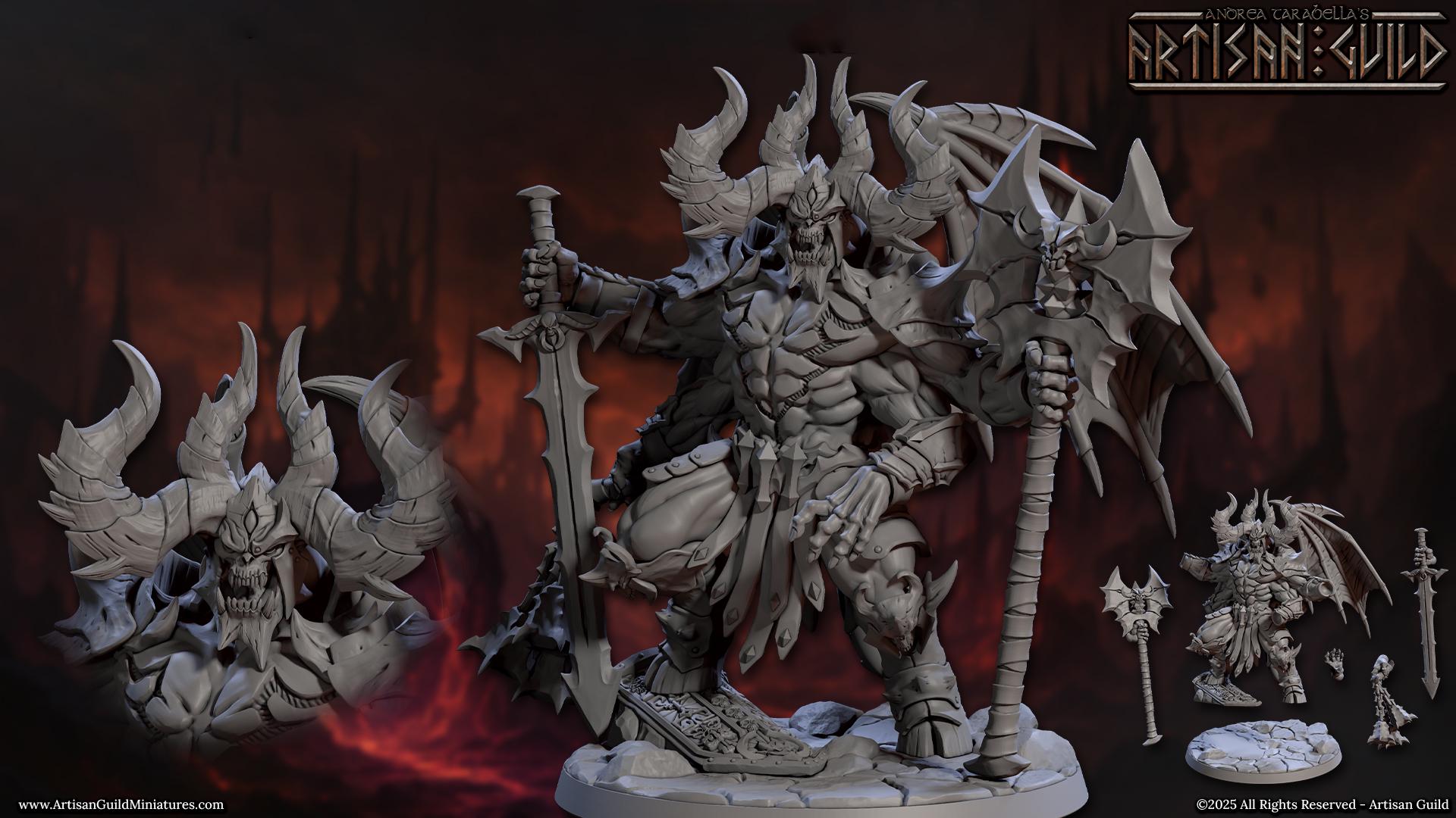 Infernal Archdevil Moloch – Resin Overlord Miniature | 5 Sizes - Etsy