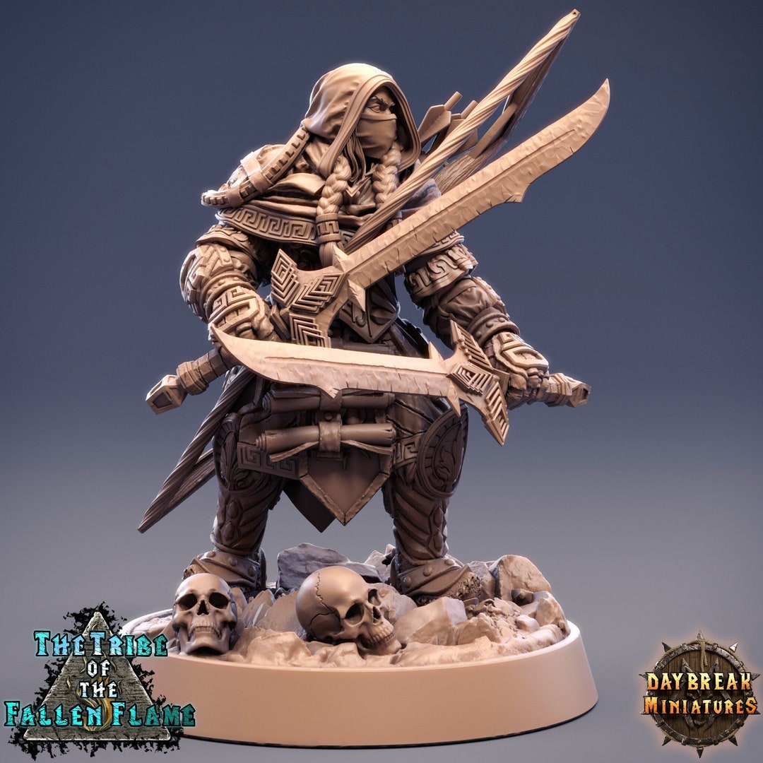 Rogue Assassin Ranger | 5 Sizes /scale Resin Miniature | Dungeons and ...