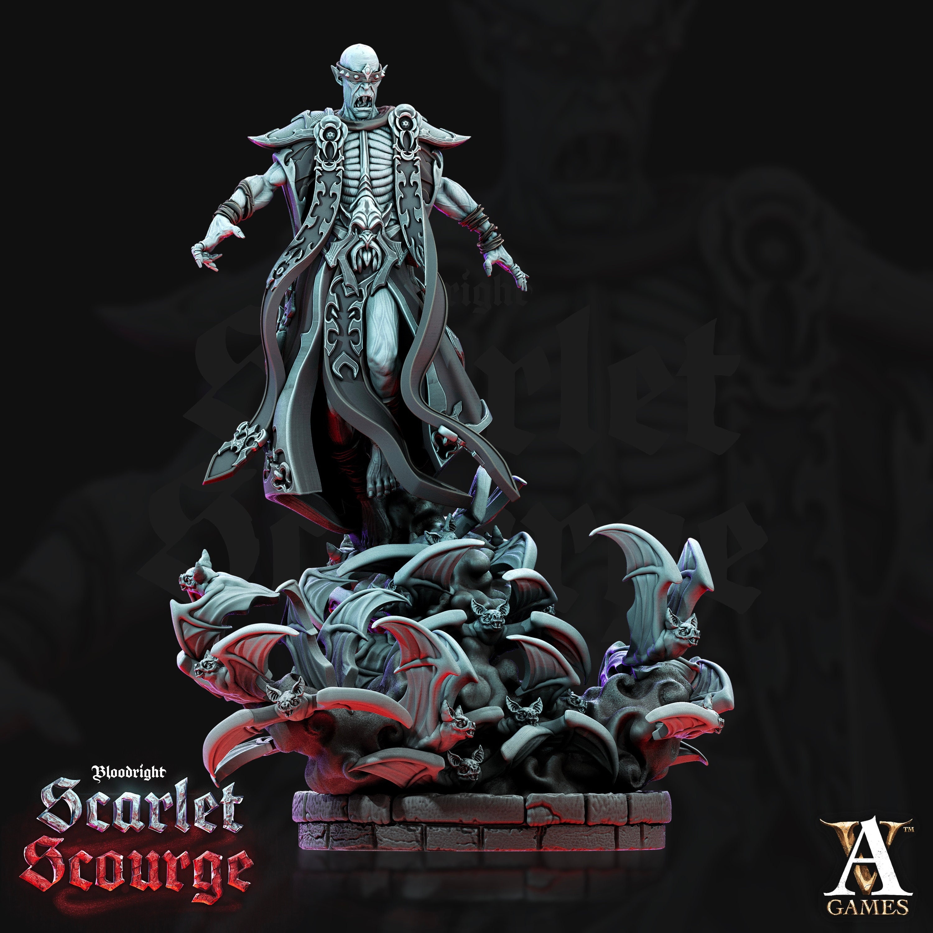 Vampire Count Evil Vermilach | 3 Sizes /scale | Undead Dungeons and ...