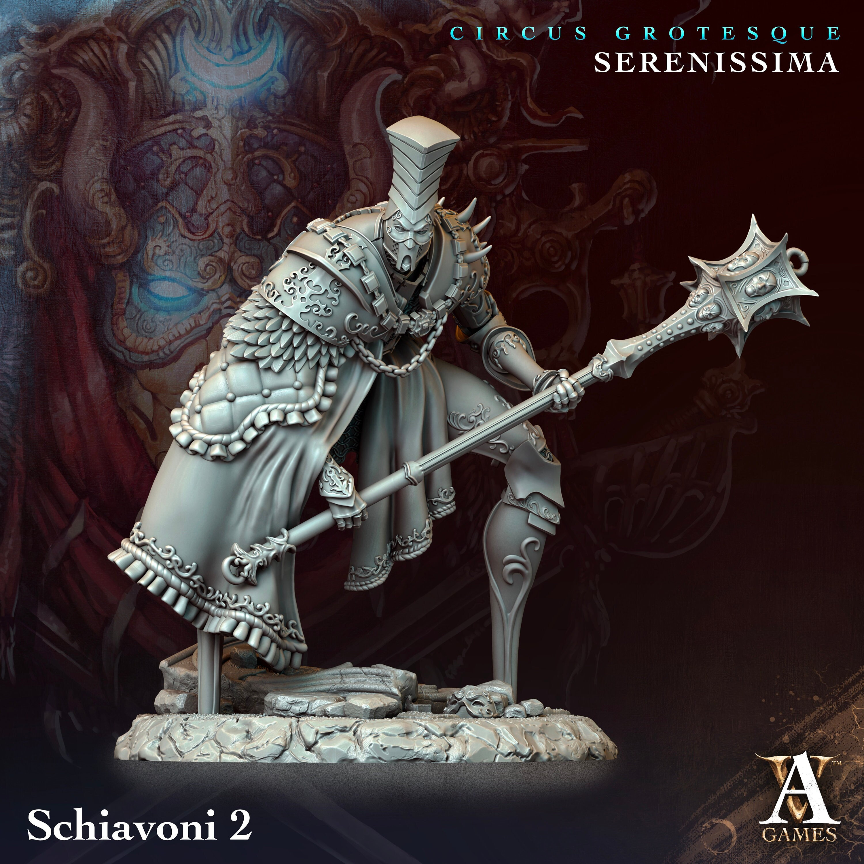 Warforged Cleric Fighter Paladin Unpainted Miniature | 28mm