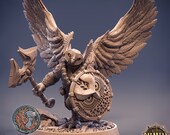 D&D Miniature: Aarakocra Strixian Owl Monk – Pose 2 By Arcane Minis