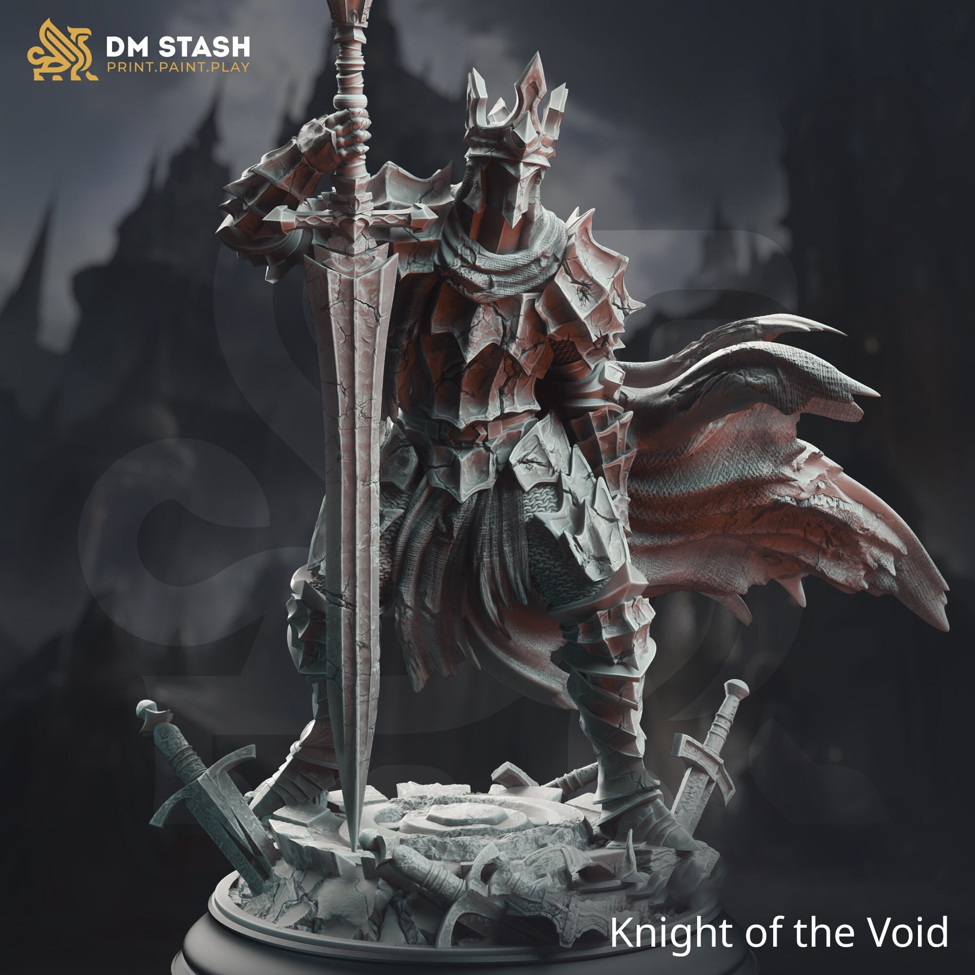 Undead Death Knight Shadow Overlord 28mm 32mm 54mm 75mm 100mm