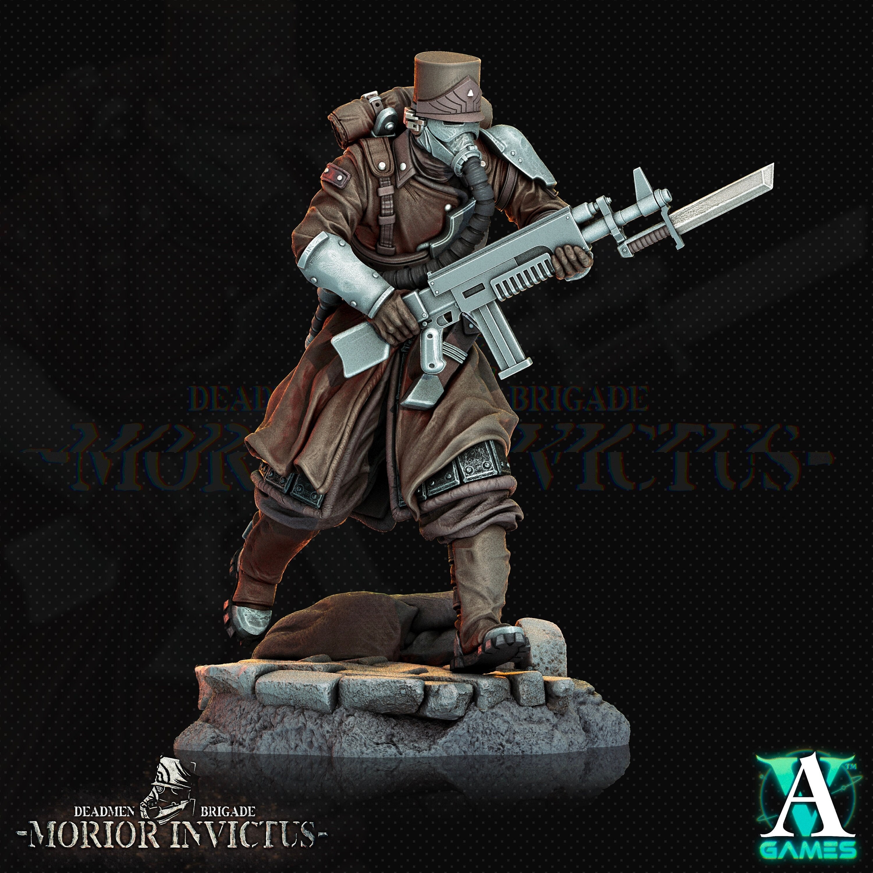 Sci-Fi Miniature Light Infantry Army Veteran Sizes /Scales Resin Mini  Morior Shocktrooper TPG