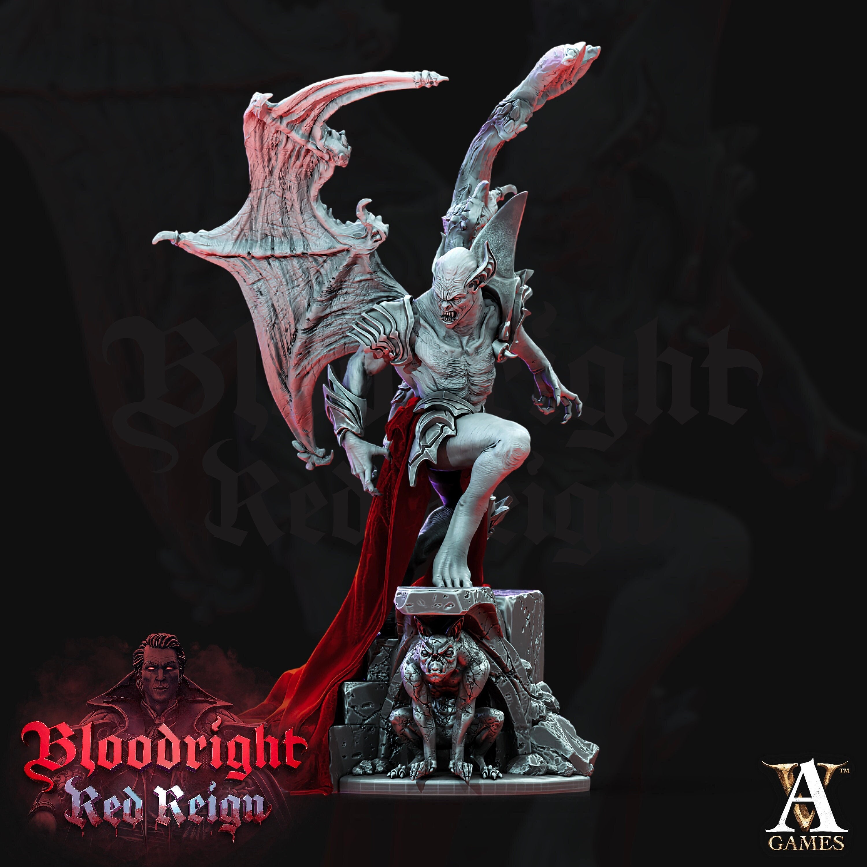 Vampire Elder | 120mm Tall Available: 28mm, 32mm, Scales | Undead