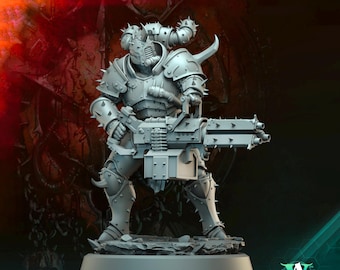 Sci-Fi Miniature Void Knight Marauder | 28mm 32mm 54mm 100mm Resin Model